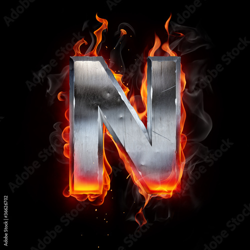 Illustration: Hot metal letter Hot metal letter