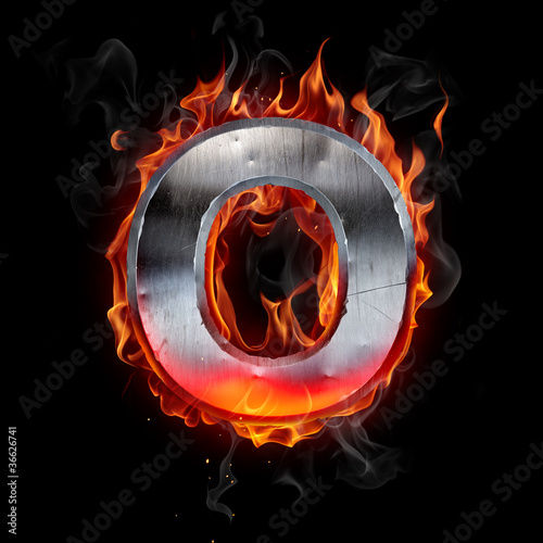 Photo: Hot metal letter Hot metal letter