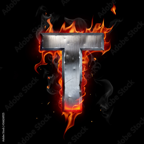 Illustration: Hot metal letter Hot metal letter