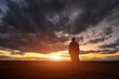 Silhouette of man