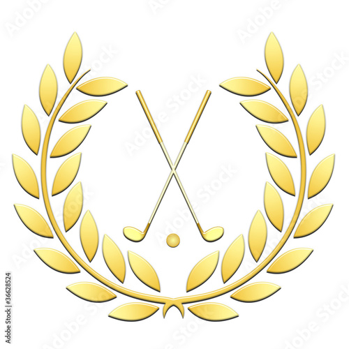 Illustration: lauriers or golf lauriers or golf