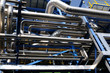 Pipes in a power plant Pipes in a power plant