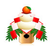 Japanese New Year decoration Kagami mochi (rice cake)