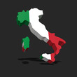 Italy 3D Flag