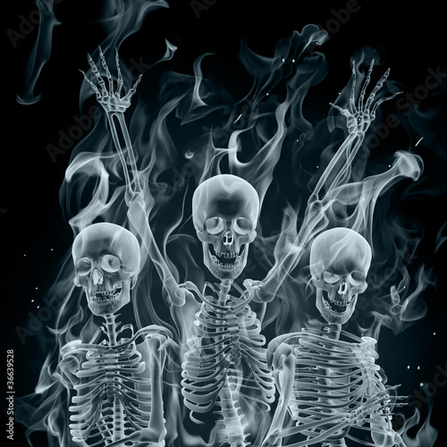 Illustration: Smoke skeletons Smoke skeletons