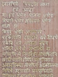 Devanagri language on the stone.