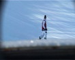 Jump to the rotation of snowboarder on the big air