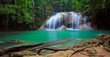 Panorama of Erawan Waterfall, Kanchanaburi, Thailand