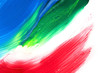 paints on the white paper