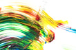 paints on the white paper