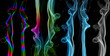 Photo: Abstract smoke series, isolated on black Abstract smoke series, isolated on black