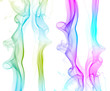 Photo: Abstract smoke series, isolated on white Abstract smoke series, isolated on white