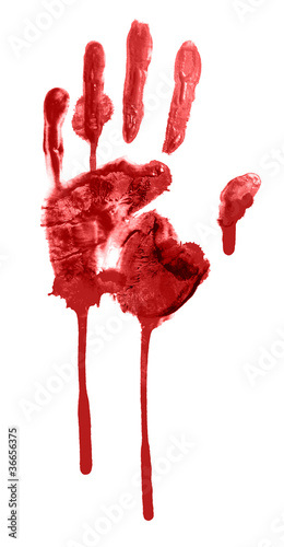 Foto: bloody handprint bloody handprint