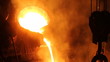 Liquid Iron in the foundry