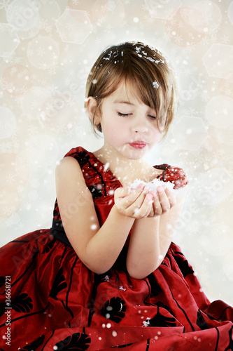 Photo: Blowing Snowflakes Blowing Snowflakes