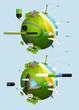 elements of infographics with the ball planet earth elements of infographics with the ball planet earth