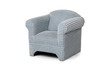 Fuzzy blue children's chair