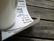 Rechnung für Cafe Latte