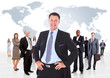 Group of business people. Isolated over white