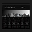elegant calendar design for year 2012.