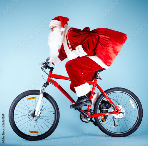 Photo: Santa on bike Santa on bike