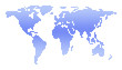 World map of circles isolated