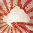 Sfondo vintage con fumetto - Speech bubble background