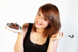 Jeune femme gourmande Jeune femme gourmande