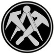 Handwerk- Handwerkszeichen- Dachdecker