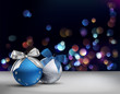 Christmas Background with ornaments. Vector Illustration.