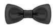 black bow tie isolated on white background