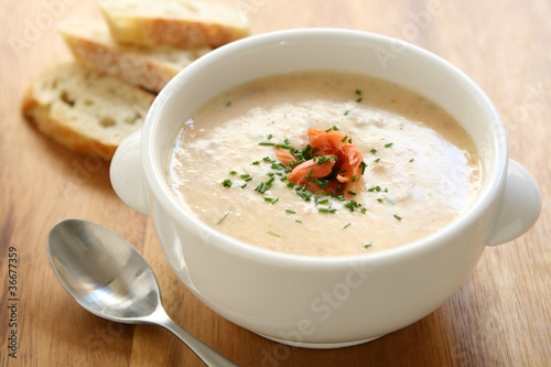 Photo: Smoked Salmon Chowder Smoked Salmon Chowder