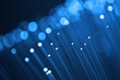 Blue fiber optic background.