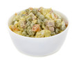 Photo: olivie salad in bowl olivie salad in bowl