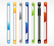 Vector scroll bar, scrollbar, slider.