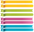 Vector long ribbons
