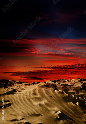 Photo: sunset sand dunes sunset sand dunes