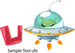 ALPHABET LETTER U-UFO ALPHABET LETTER U-UFO