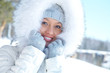 Woman in winter