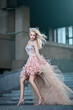 Blond beautiful luxury woman in wedding dress Blond beautiful luxury woman in wedding dress