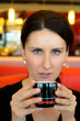 Kaffetrinkerin Portrait Kaffetrinkerin Portrait