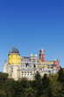 Pena castle and blue sky Pena castle and blue sky