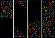 Holiday sketch, banners for your design Holiday sketch, banners for your design
