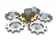rendered datawarehouse concept with gears