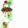 Background with traditional Christmas decoration