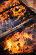 Bed on the fire