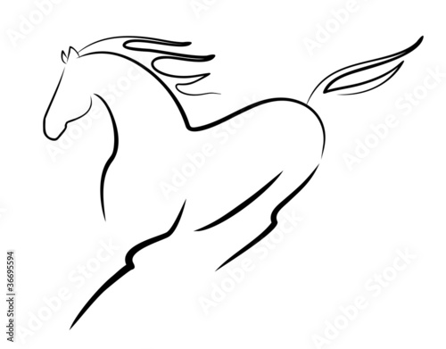 Illustration: beautiful horse beautiful horse