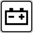 Batterie Sammelstelle Schild Zeichen Symbol