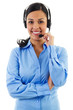 Photo: Female call center operator Female call center operator