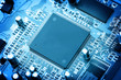 electronic circuit close-up. Macro background